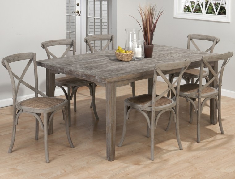 dining room design wooden table chair modern idea