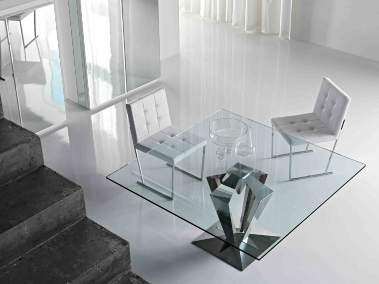 firkantede bord glass moderne design