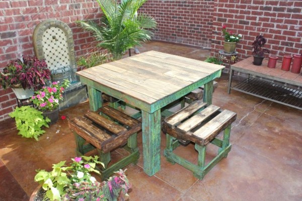 table pallet wood stool wood pallet idea garden furniture cheap