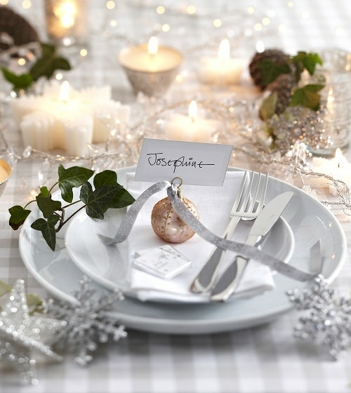 christmas deco party table