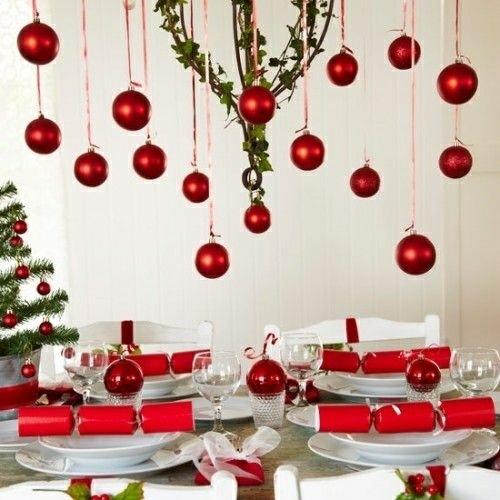 white red deco party table