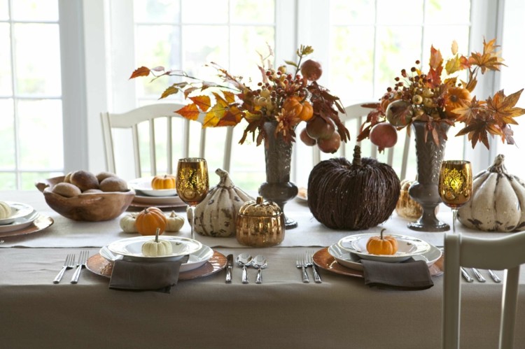 elegant autumn deco table