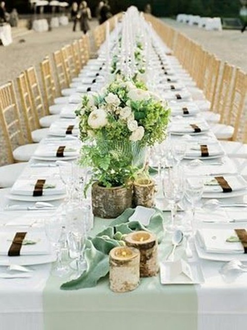 rustic elegant deco table