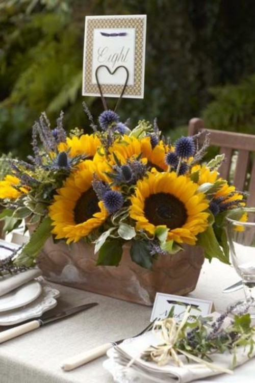 yellow brown deco table