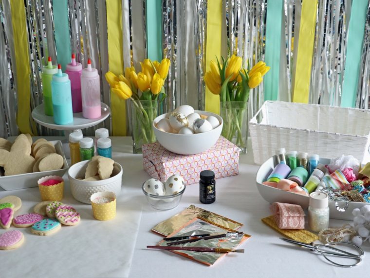 hiasan easter diy idea sejambak bunga mawar reka bentuk moden