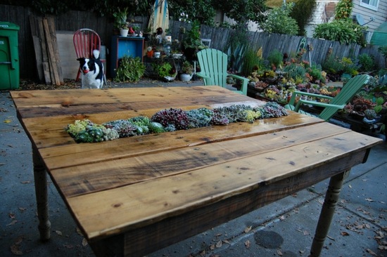 table design interesting garden pallets