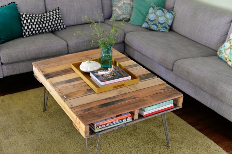 table wood living room diy cheap pallet wood idea