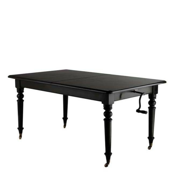 extendable table design vintage black orchid interiors