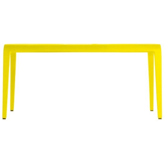 extendable table yellow Alias