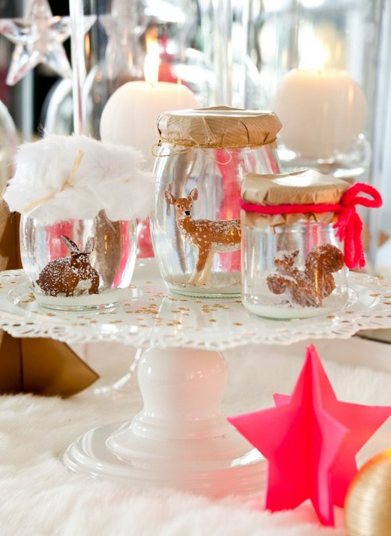 decoration table christmas idea center table pink star