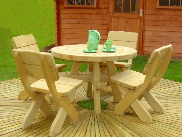 table-garden-wood-round-elegant-light-wood-chairs-service-light-green garden table