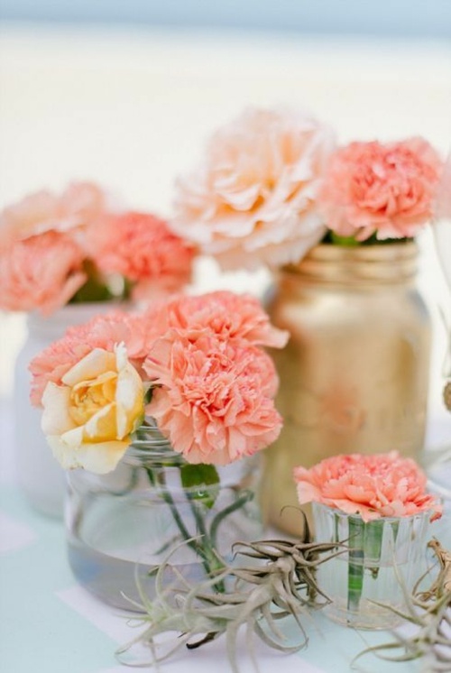 pink wedding table