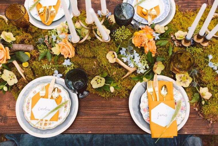 Table-wedding-style hippie-way-floral-model