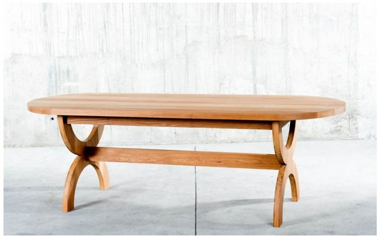 oval wood table QoWood