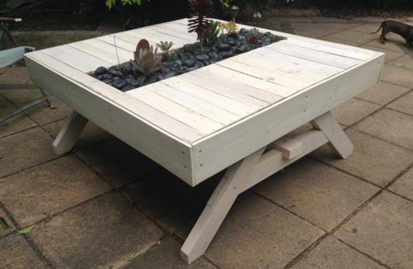 recycling pallets wood table design garden