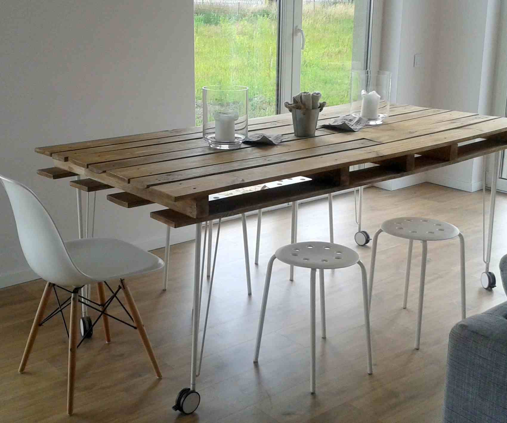 Wooden Pallets Furniture Diy Ideas A, How To Make A Dining Room Table From Pallets