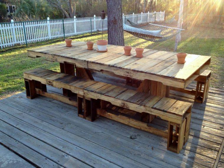 table-picnic-wood DIY idea-lounge garden