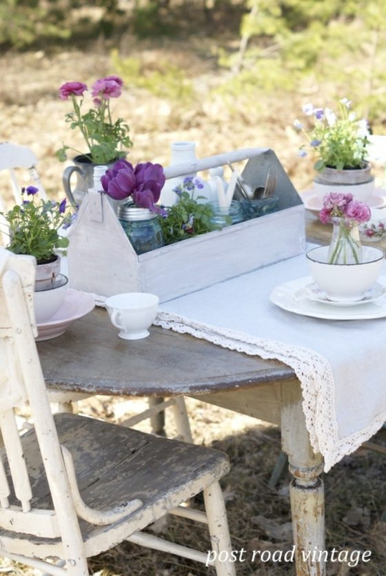 rustic table deco