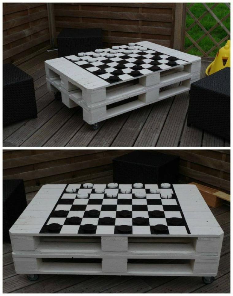 table pallet brico idea diy furniture living room garden cheap