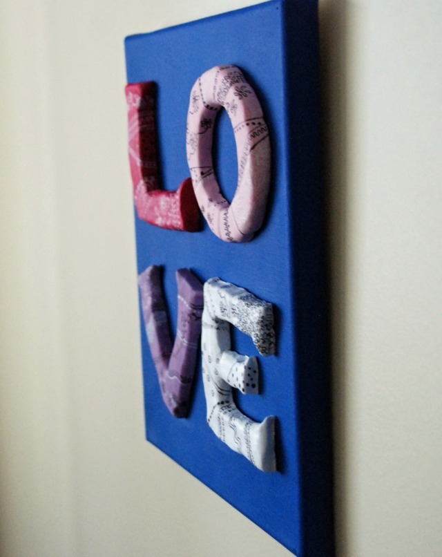 Chalkboard St. Valentine blue DIY