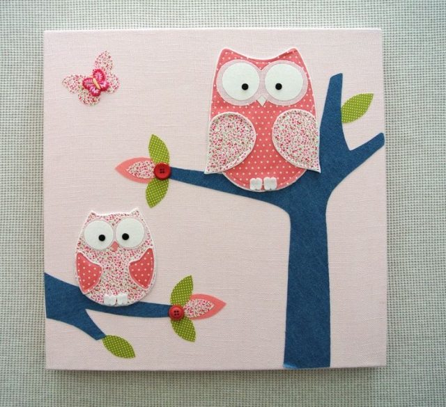 meja bilik bilik ide-deco-owls