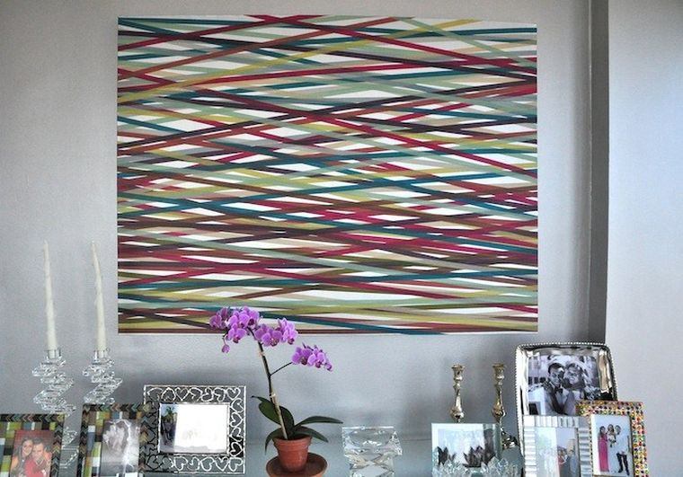 example wall deco to make oneself even models DIY simple washi tape