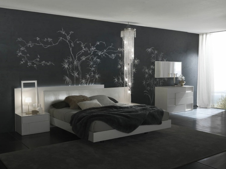 bedroom black chalkboard wall