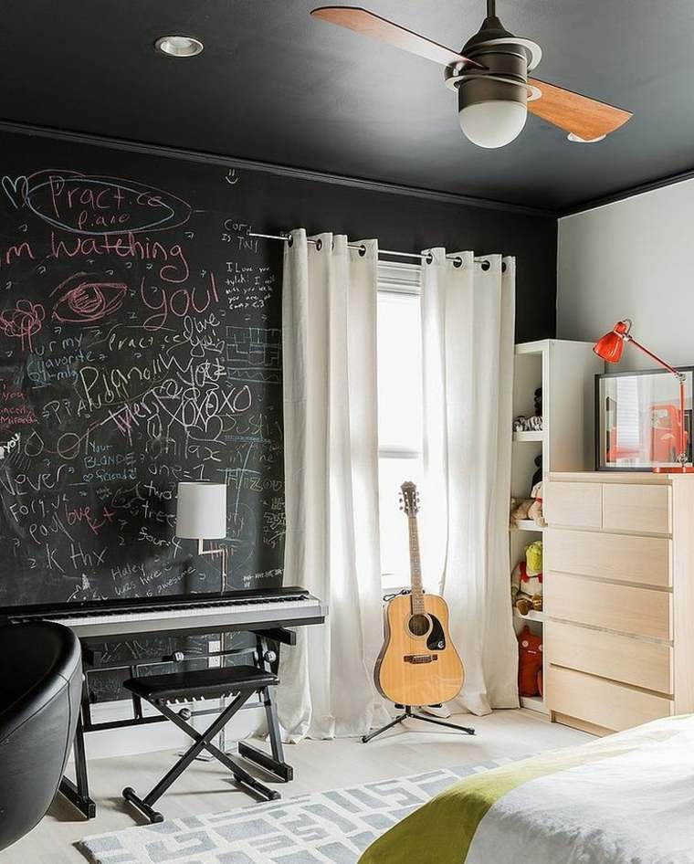 blackboard wall decoration room