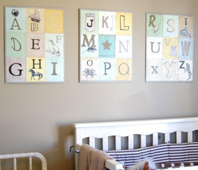 tables-room-baby idea Deco Alphabet