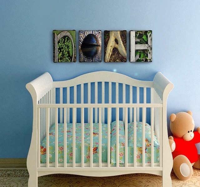 lukisan deco bilik bayi-idea huruf-nama