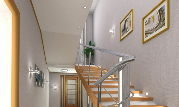 modern stairway cage deco