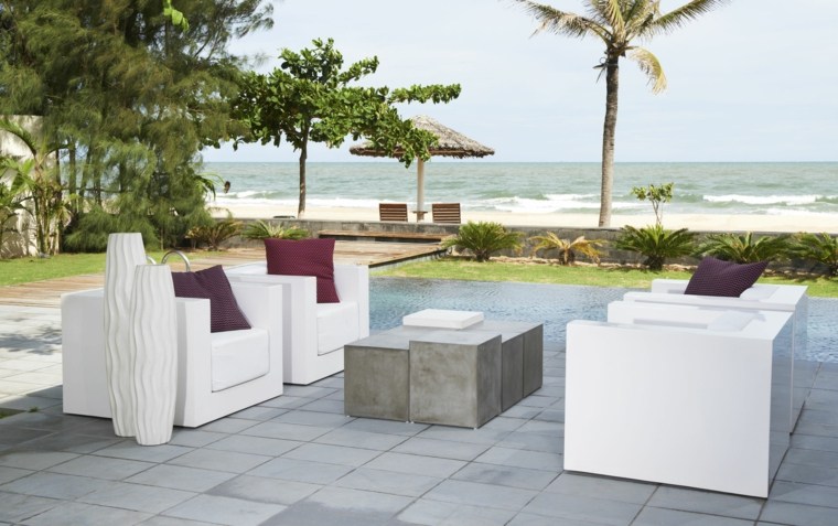 udendørs haveborde møbler stue beton