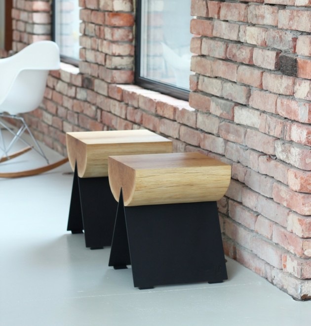 modern design wood stool