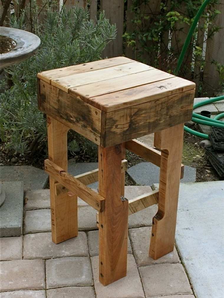 furniture pallet idea stool