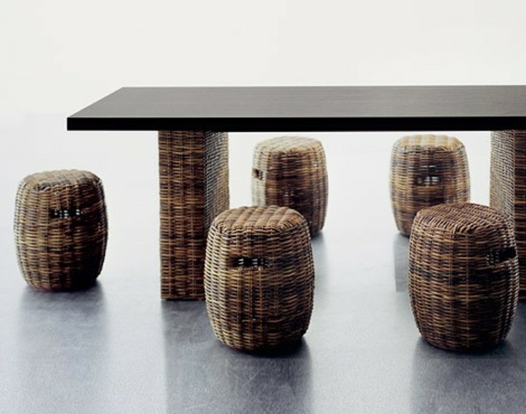 modern design rattan stool