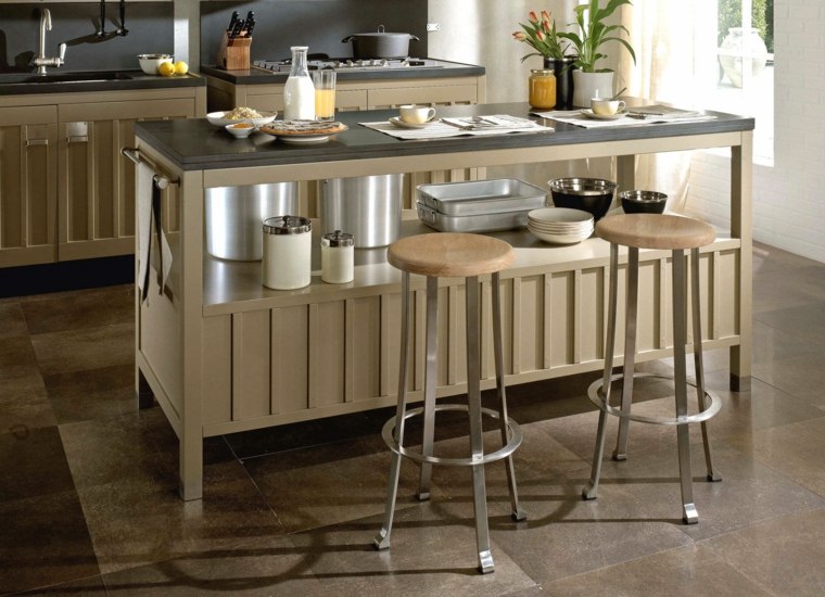 island stools kitchen wood small space