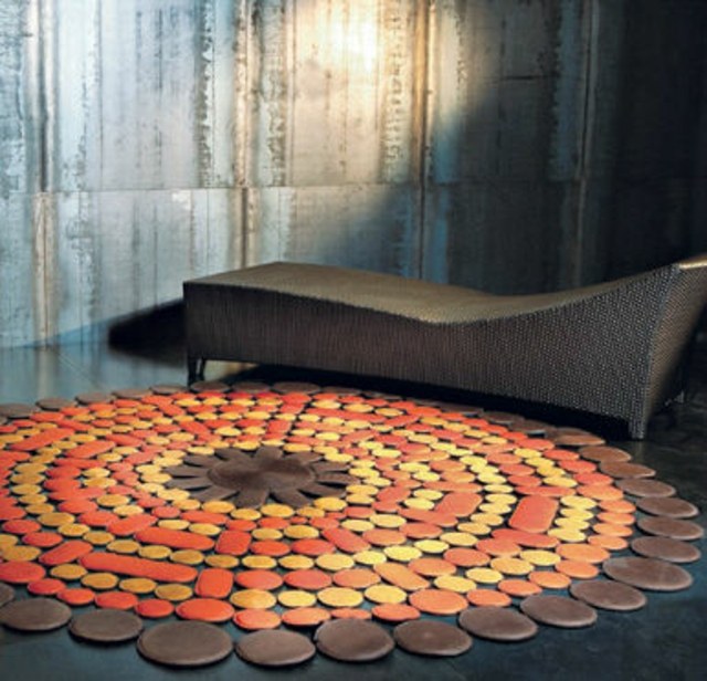 contemporary sun carpet