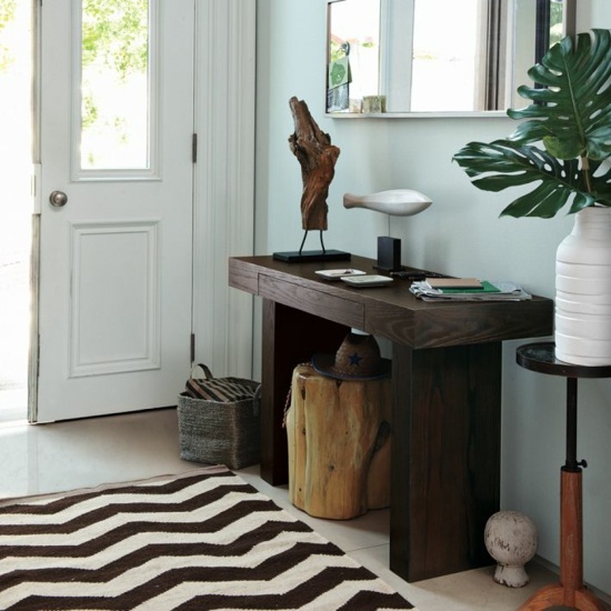 white brown hallway rug