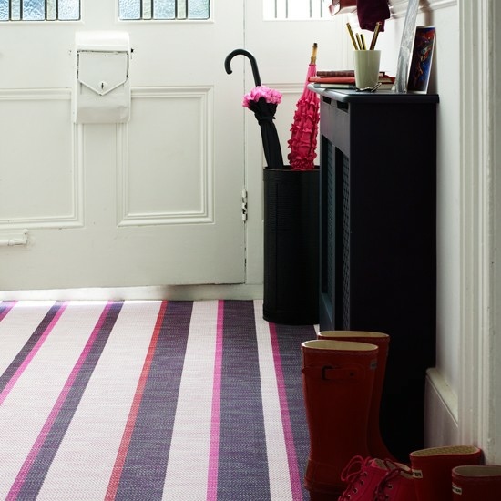 contemporary hall rug