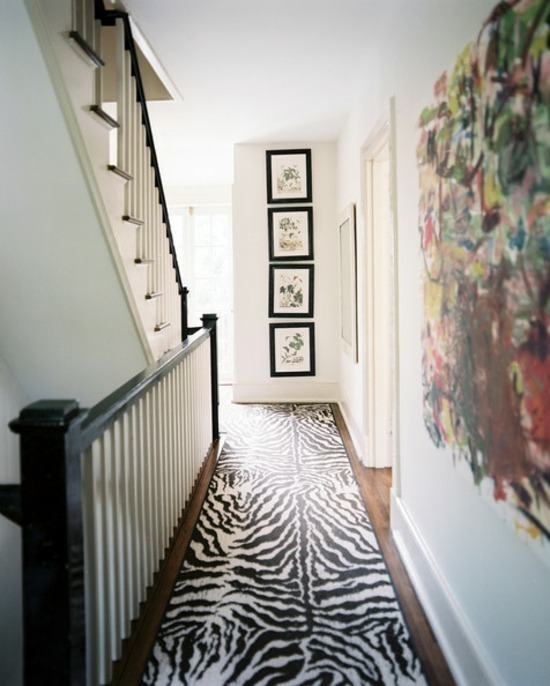 hallway rug prints animal