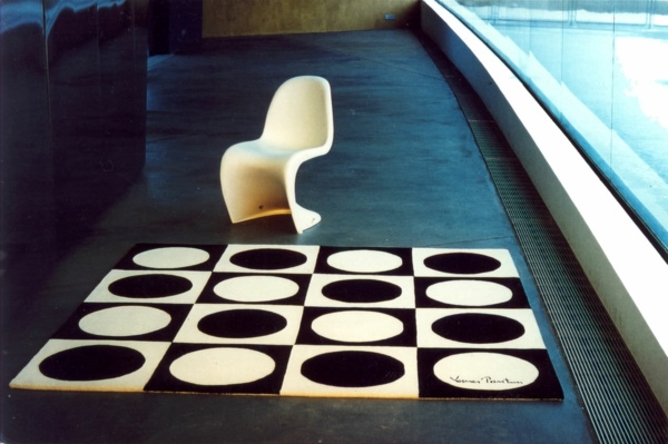 geometric design carpet vern panton