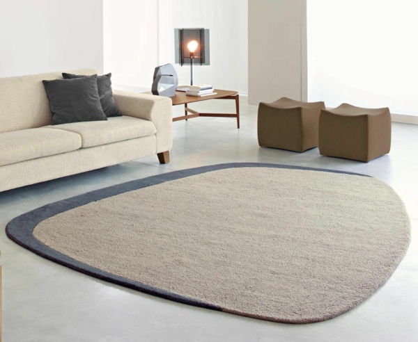 modern calligaris wool rug