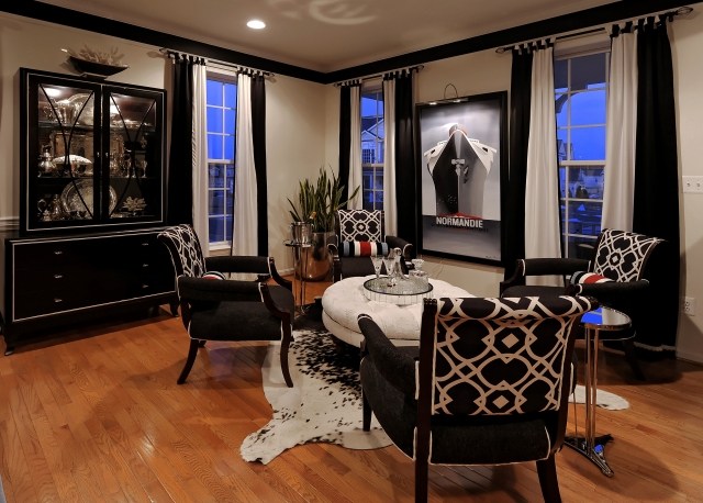 carpet-skin-cow-black-white-living room-furniture-patterns-black-white cowhide rug