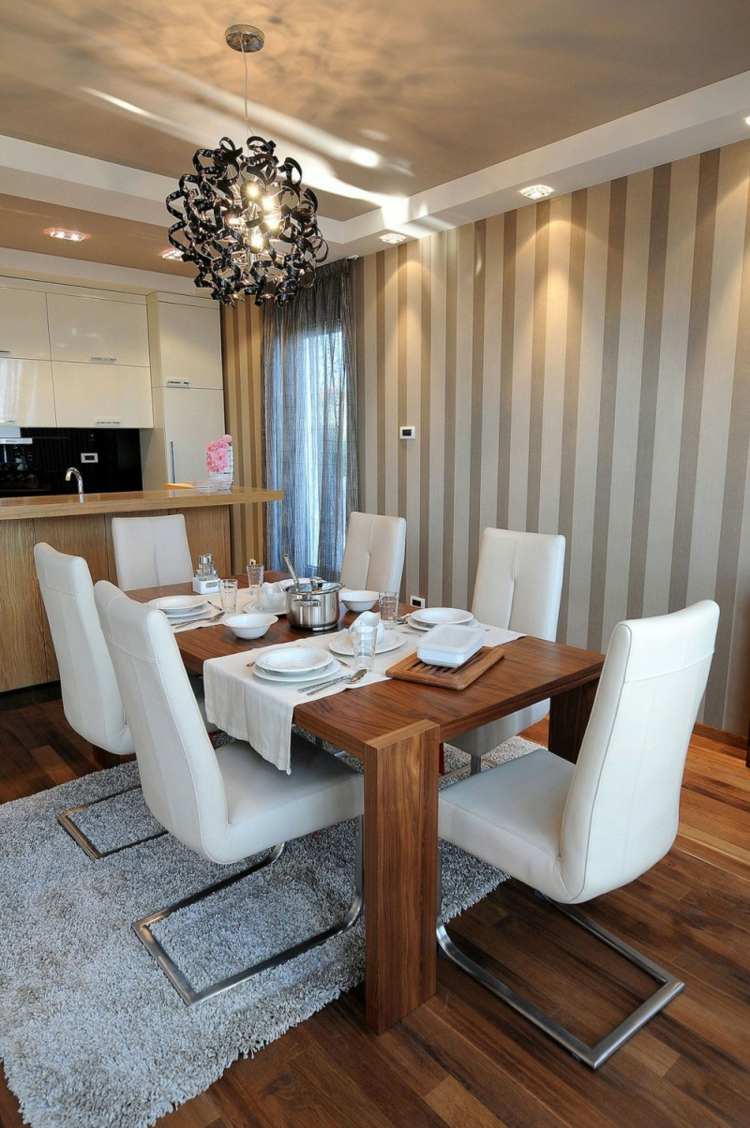 modern dining room rug