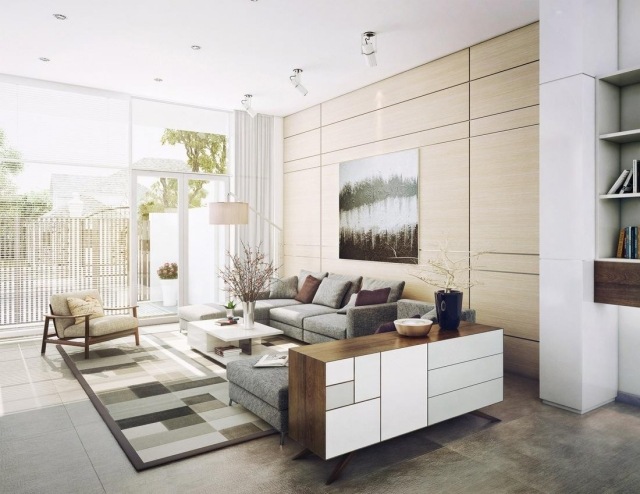 modern living room rug geometric shapes