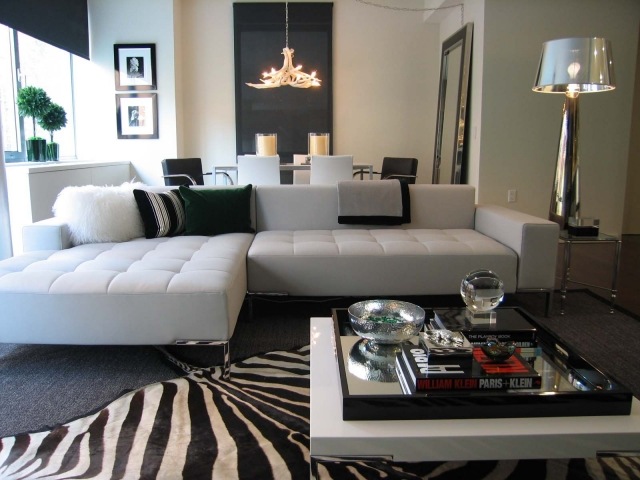 modern living room rug striped design furniture