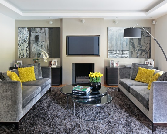 chic grey shaggy designmattan