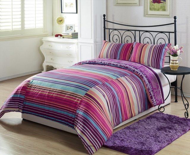 rug-purple-small-rectangular-bedroom-bedding-bedding-stripes rug purple