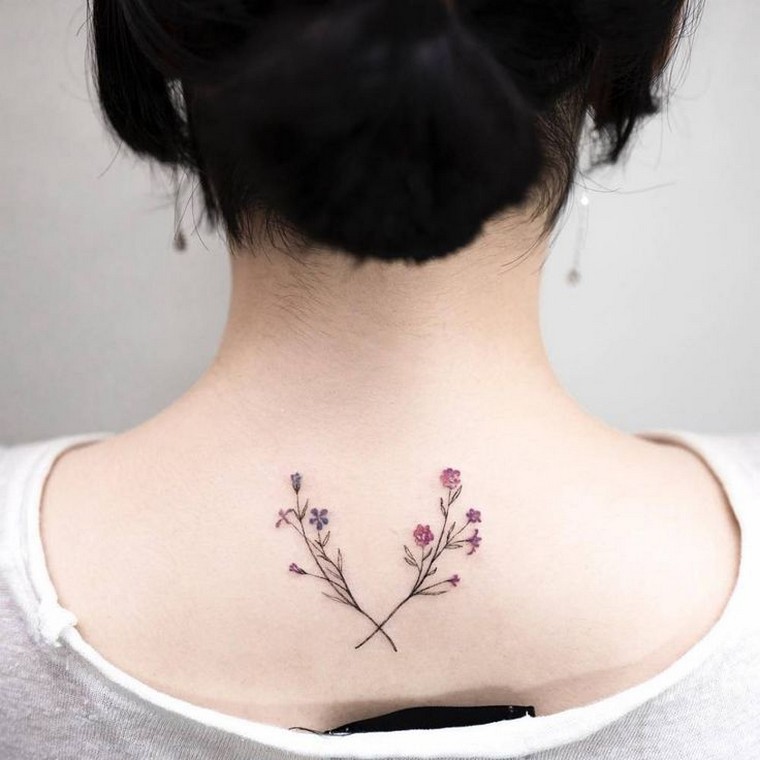 tattoo-flower-neck-woman-tattoo