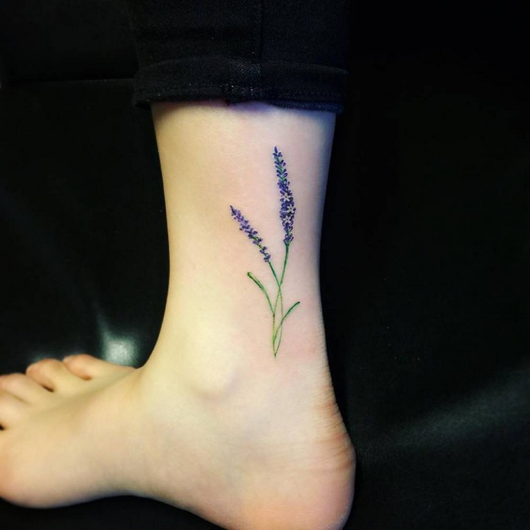 tattoo anklet tattoo lavender idea small tattoo